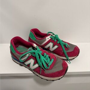 New Balance Burgundy and Teal Athletic Shoes